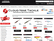 Tablet Screenshot of cloudninetackle.jp